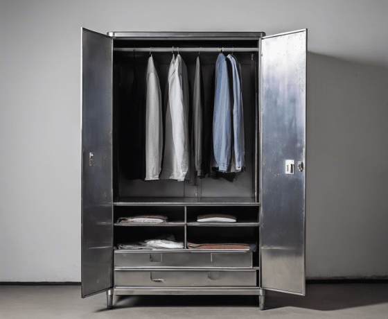 خزانة أثاث حديدية مستعملة