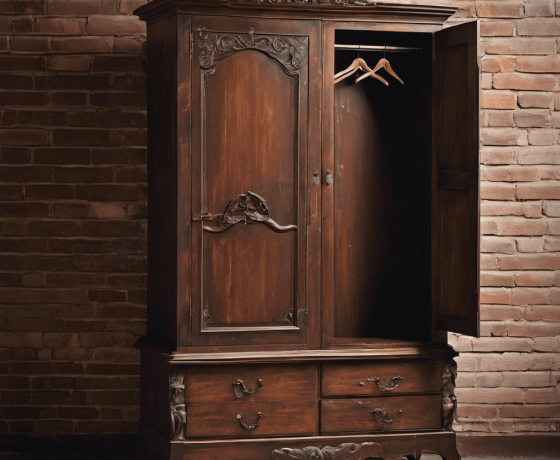 Used furniture closet wardrobe